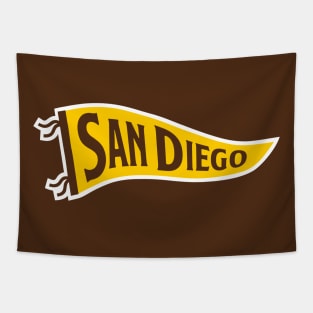 San Diego Pennant - Brown Tapestry