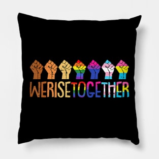 We  LGBTQ Pride Social Justice Equality Ally Pillow