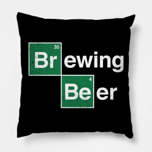 Brewing Beer - Funny Periodic Table of Elements Pillow