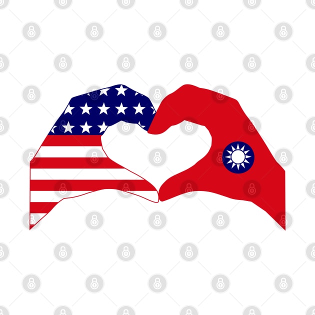 We Heart USA & Taiwan Patriot Flag Series by Village Values