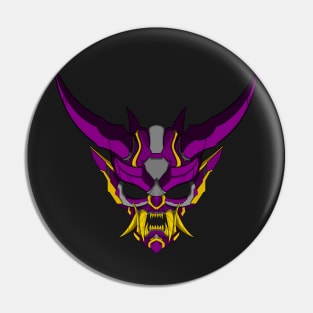 Cyber Japanese Demon-Purple Yellow Pin