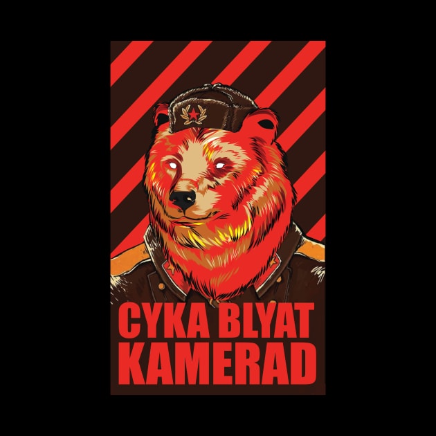 Cyka Blyat Tshirt Comrade Soviet Bear by avshirtnation