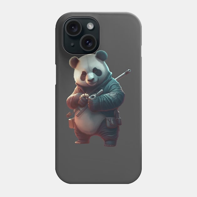 Panda Warrior Phone Case by Path