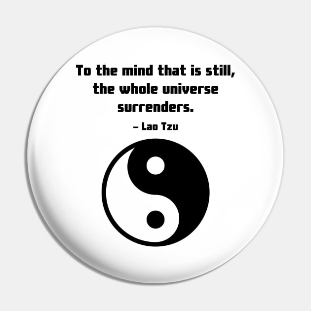 Timeless Wisdom - Lao Tzu "Mind" Quote Pin by Underthespell