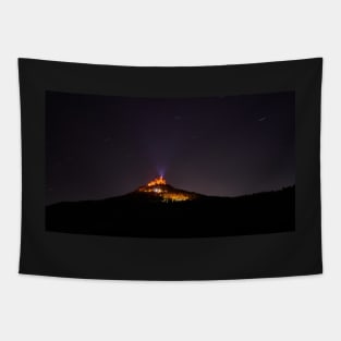 Hohenzollern Castle at night Tapestry