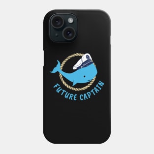 Whale Kids Future Captain Sailing Boat Phone Case