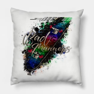 Skateboard X Bad Manners VINTAGE Pillow