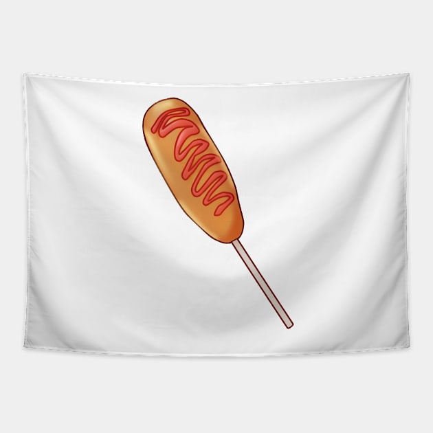 Korean Corn dog Tapestry by VelvepeachShop