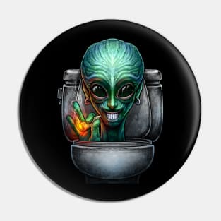 Horror toilet Monster #37 Pin