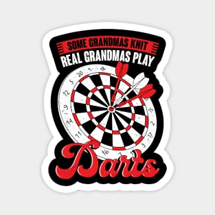 Funny Darts Grandma Grandmother Gift Magnet