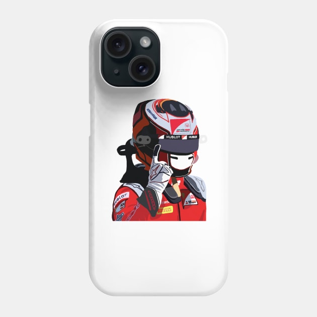 F2 driver Callum Ilott after winning the 70th Anniversary Grand Prix feature race Phone Case by royaldutchness