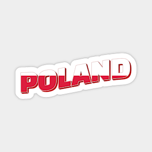 Poland Vintage style retro souvenir Magnet