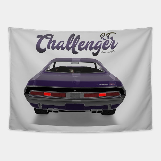 Challenger RT purple black Tapestry by PjesusArt