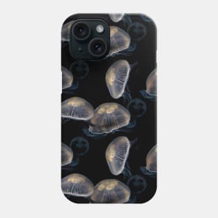 Jellyfish Swimming in the Open Sea Phone Case