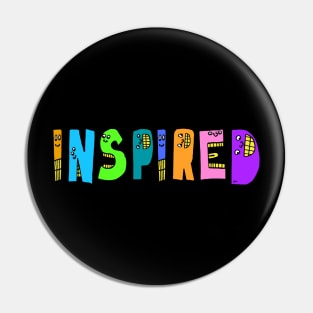 Cute Inspired Motivational Dancing Text Illustrated Letters, Blue, Green, Pink for all inspired people, who enjoy in Creativity and are on the way to change their life. Are you inspired for a Change? To Change yourself and make an Impact. Pin