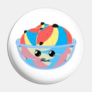 Polyamorous ice cream pride Pin