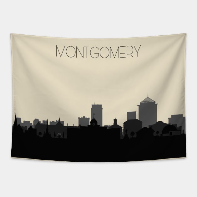 Montgomery Skyline Tapestry by inspirowl