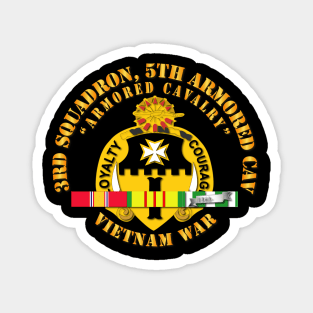 3rd Squadron, 5th Armored Cav w SVC Magnet