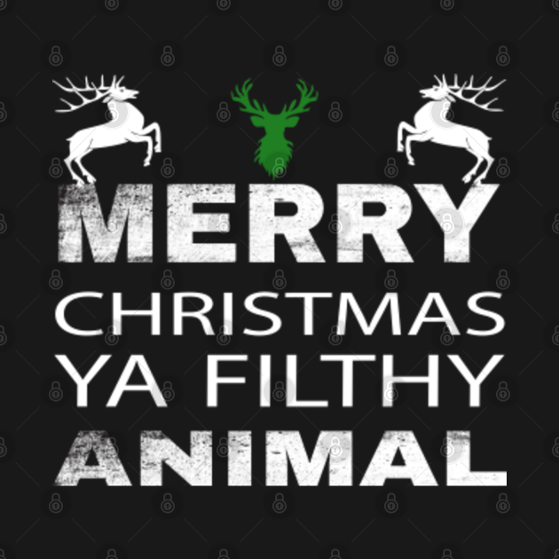 Filthy Animal Ya Merry Christmas Funny Ugly - Filthy Animal Ya Merry Christmas Funny - Hoodie