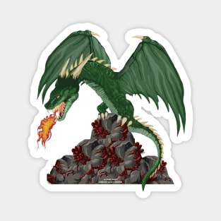 Green Dragon Fantasy Novelty Gift Magnet