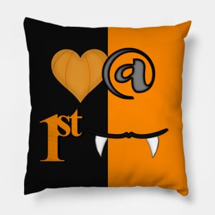 Love At First Bite Halloween Pillow