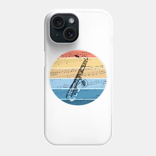 Saxophone Music Notation Saxophonist Summer Festival Phone Case