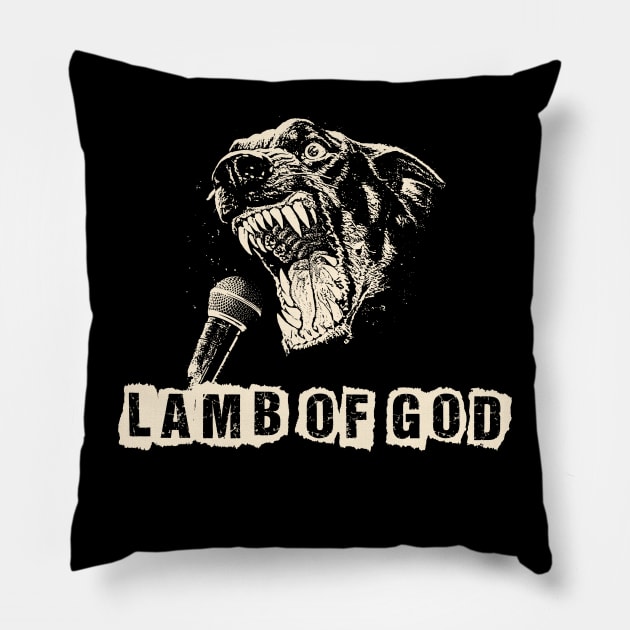 lamb of god ll beast scream Pillow by angga108