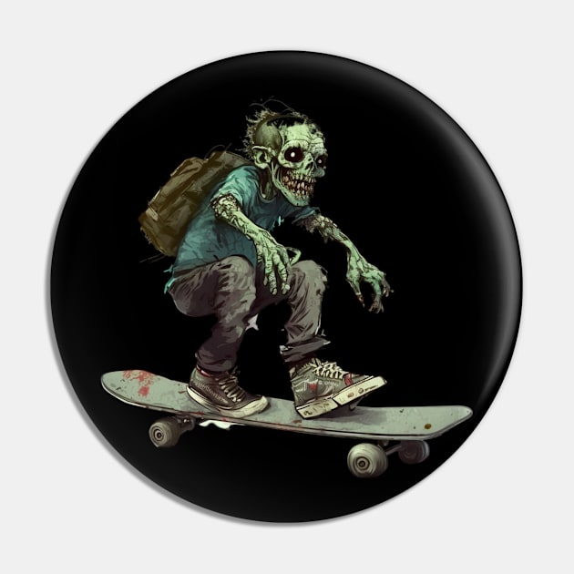 Skater Zoombie Pin by Stitch & Stride