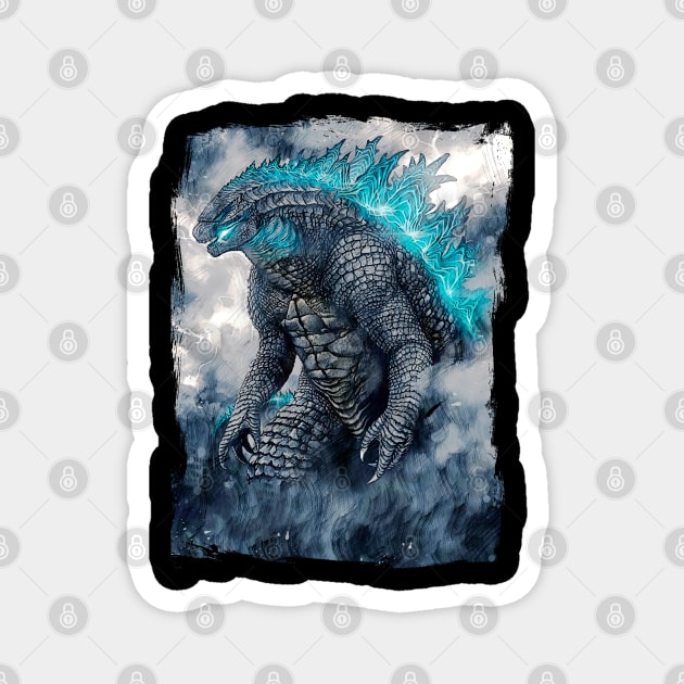 Godzilla Magnet by Trapezoid