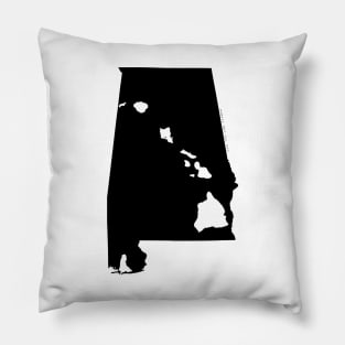 Alabama and Hawai'i Roots by Hawaii Nei All Day Pillow