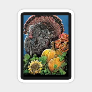 Turkey in the Pumpkin Patch Magnet