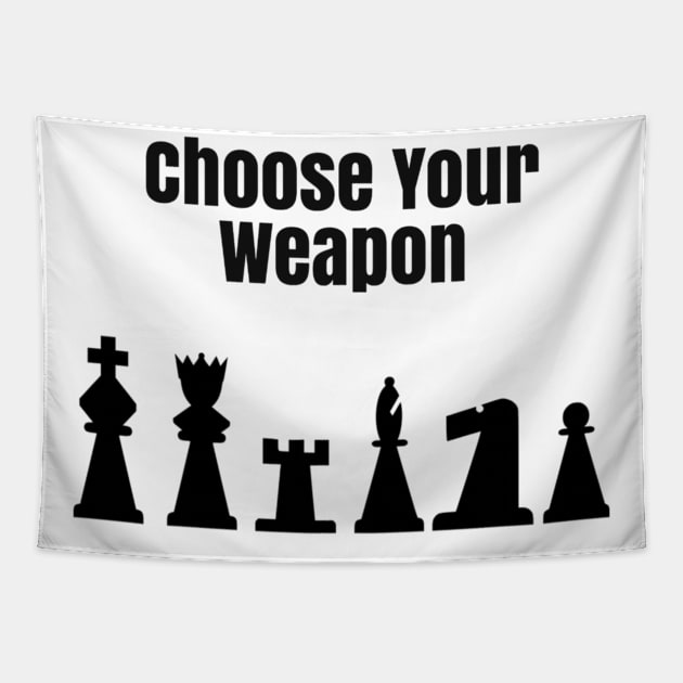 Choose Your Weapon Tapestry by GMAT