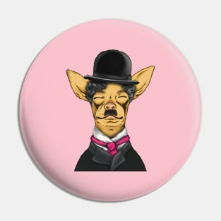 Chaplin Chihuahua Pin