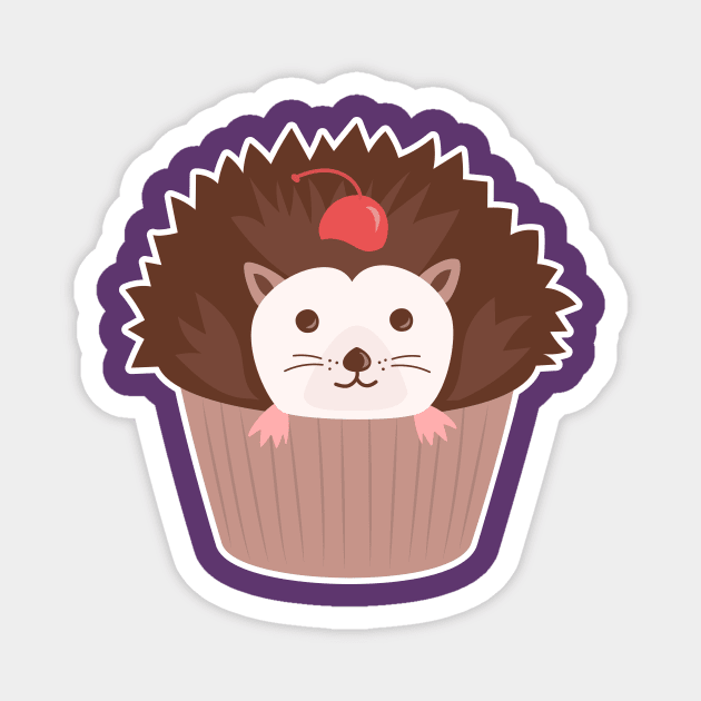 Hedgecake Magnet by sixhours