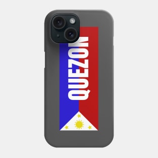 Quezon City in Philippines Flag Phone Case