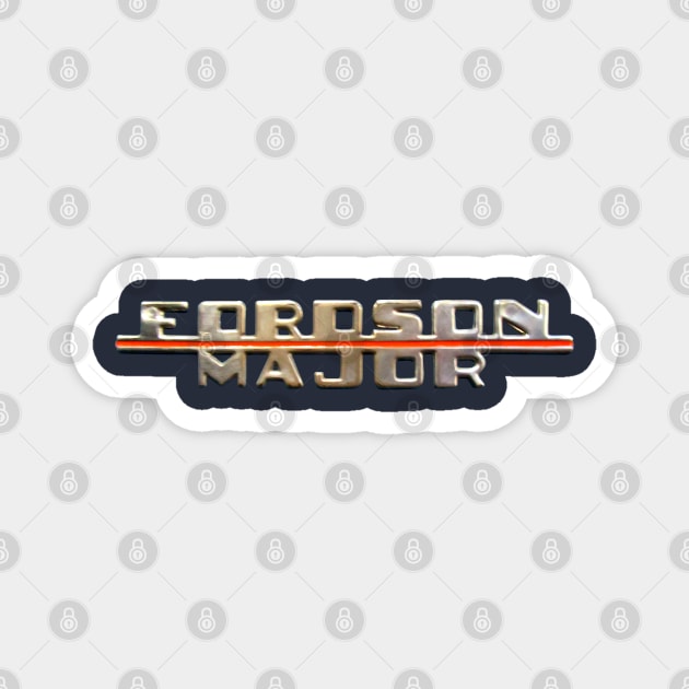 Vintage 1959 Fordson Major tractor logo Magnet by soitwouldseem