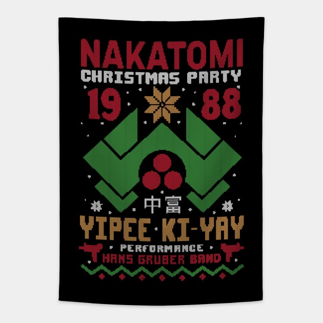 Nakatomi Christmas Party Tapestry by Tronyx79