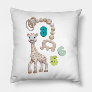 Baby Toys Illustration Pillow