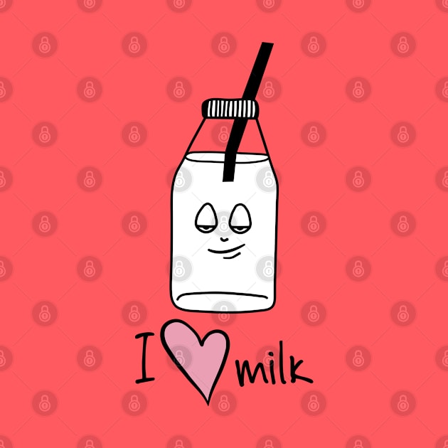 Cartoon bottle of milk by AliJun