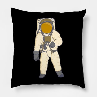 Astronaut Illustration Pillow