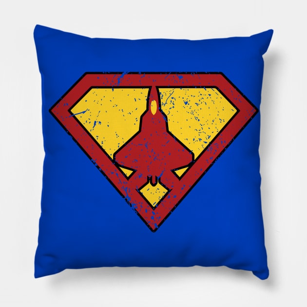 F-22 Raptor Super Logo Pillow by Mandra