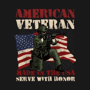 American veteran made in the usa T-Shirt