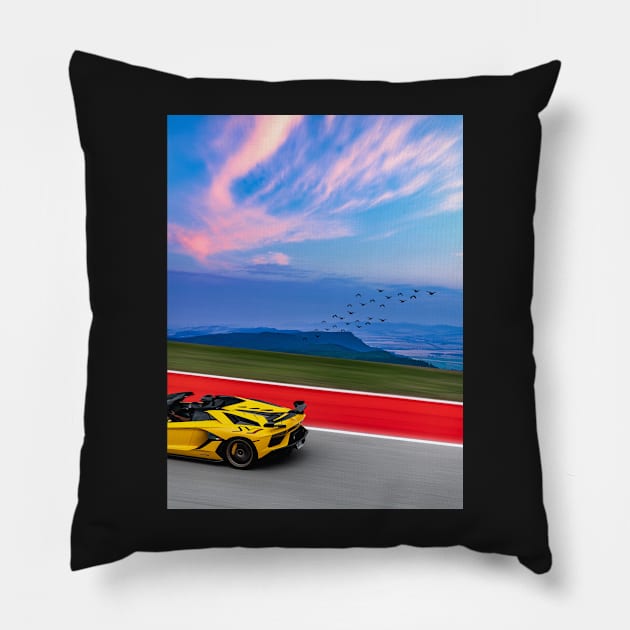 Lamborghini Aventador Pillow by Shaheen01