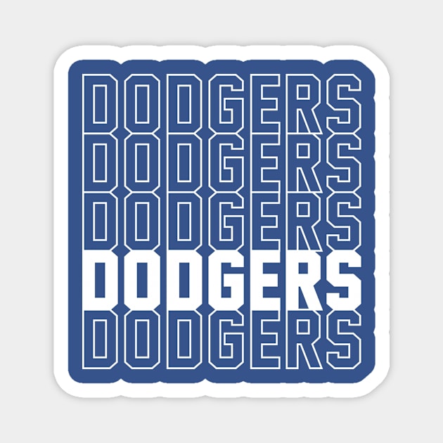 DODGERS Magnet by Throwzack