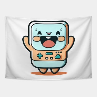 Cute happy kawaii arcade game avatar Tapestry