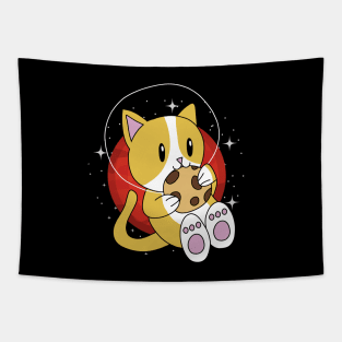 Cat Space Cookie Tapestry