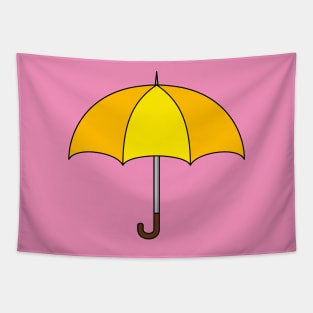 Yellow Umbrella Tapestry