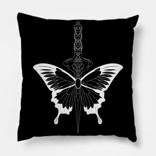 Butterfly Dagger Pillow