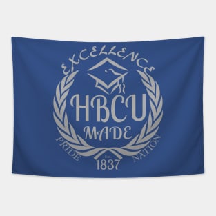 HBCU Made Pride Nation 1837 (Silver Print) Tapestry