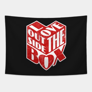 Love Outside The Box Tapestry